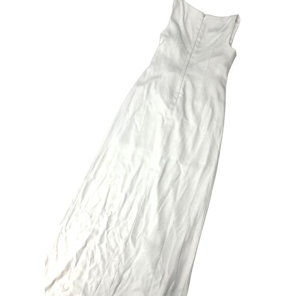 Jenny Parkham Bridesmaids Dress Ivory Hi- Low Full Length 12 NWOT - Picture 4 of 5